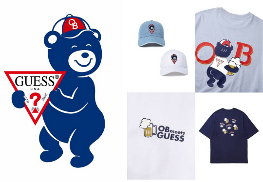 오비맥주가 게스와 손잡고 오비라거 콜라보 제품을 출시한다. <오비맥주 제공>